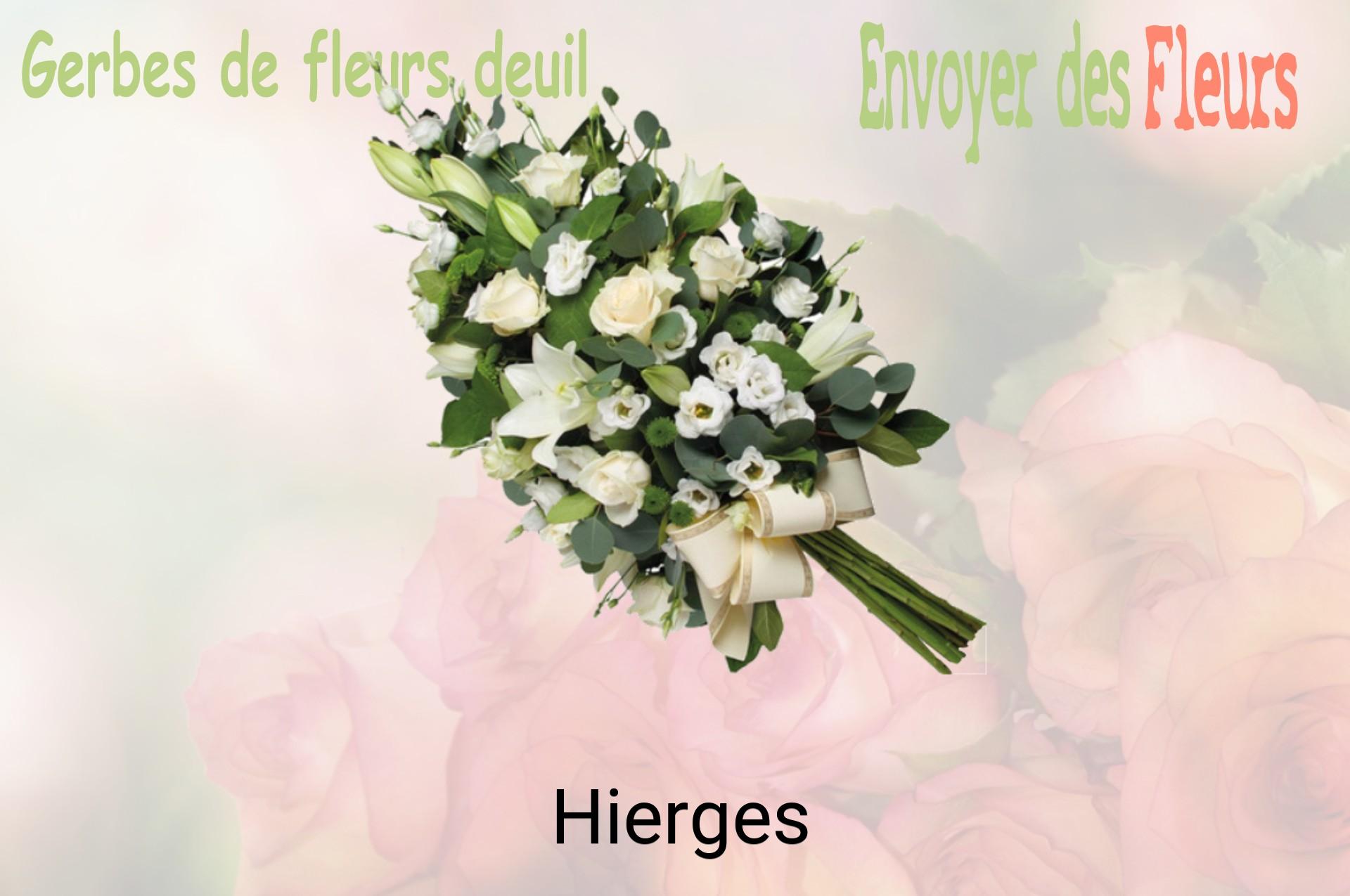 Gerbe de fleurs de deuil livrée à Hierges